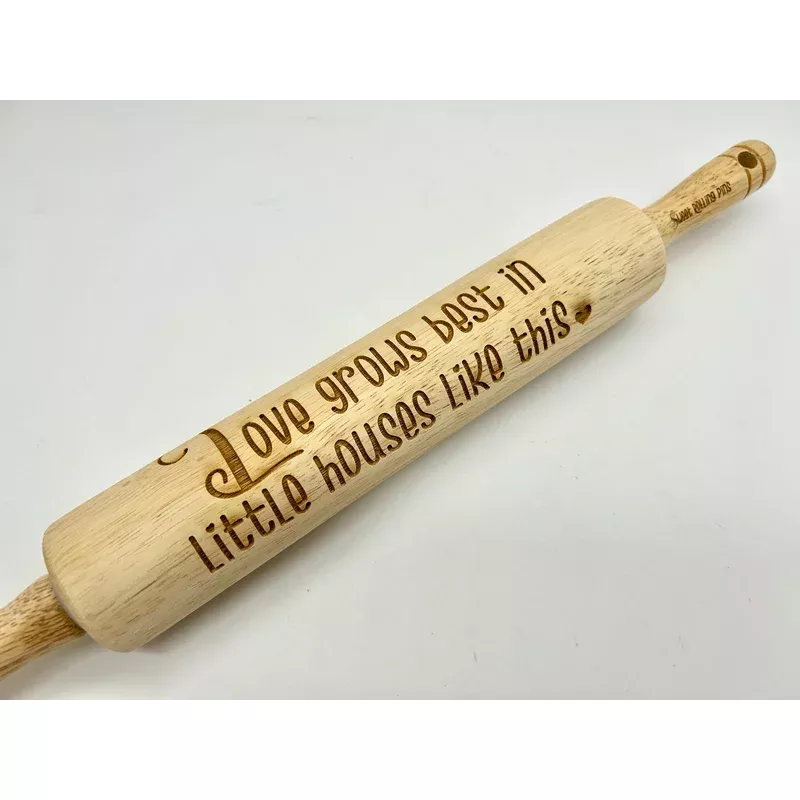 embossed-rolling-pin-love-grows-best-decor-rolling-pin Embossed Rolling Pin: Love Grows Best (Decor rolling pin)