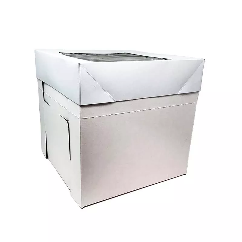 enjay-cake-box-corrugated-w-window-12x12x12-box-25 Enjay - Cake box - Corrugated w/window - 12x12x12'' (box of 25)