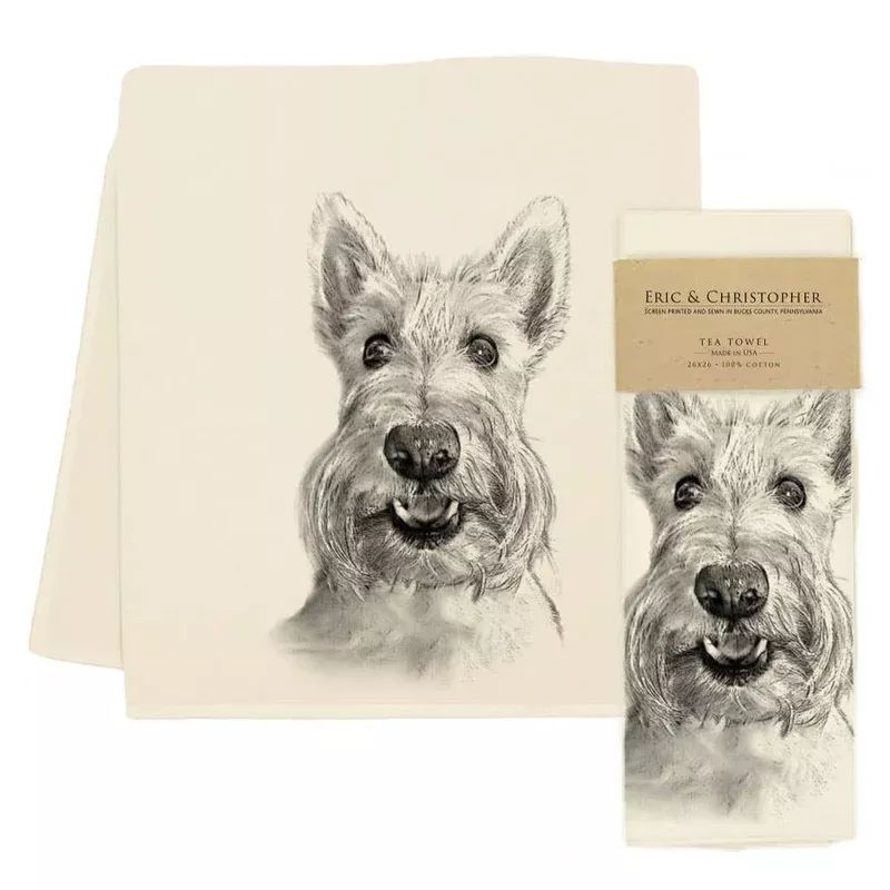 eric-christopher-sunny-scottie-tea-towel Eric & Christopher – Sunny the Scottie Tea Towel