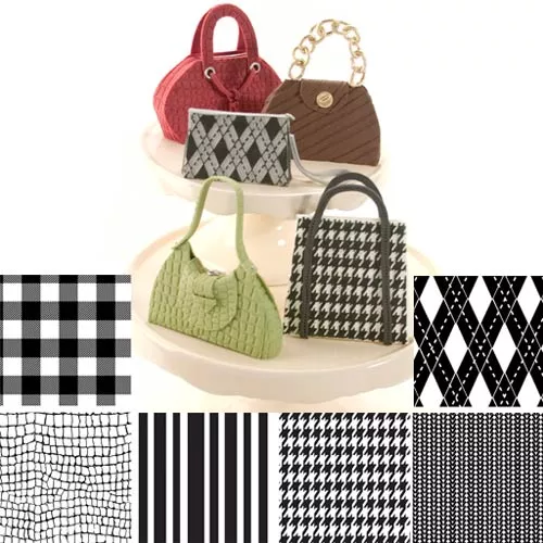 fabric-texture-mat-set-6-by-autmn-carpenter Fabric texture Mat set of 6 by Autmn Carpenter