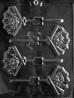 fans-lollipop-chocolate-mold Fans Lollipop Chocolate Mold