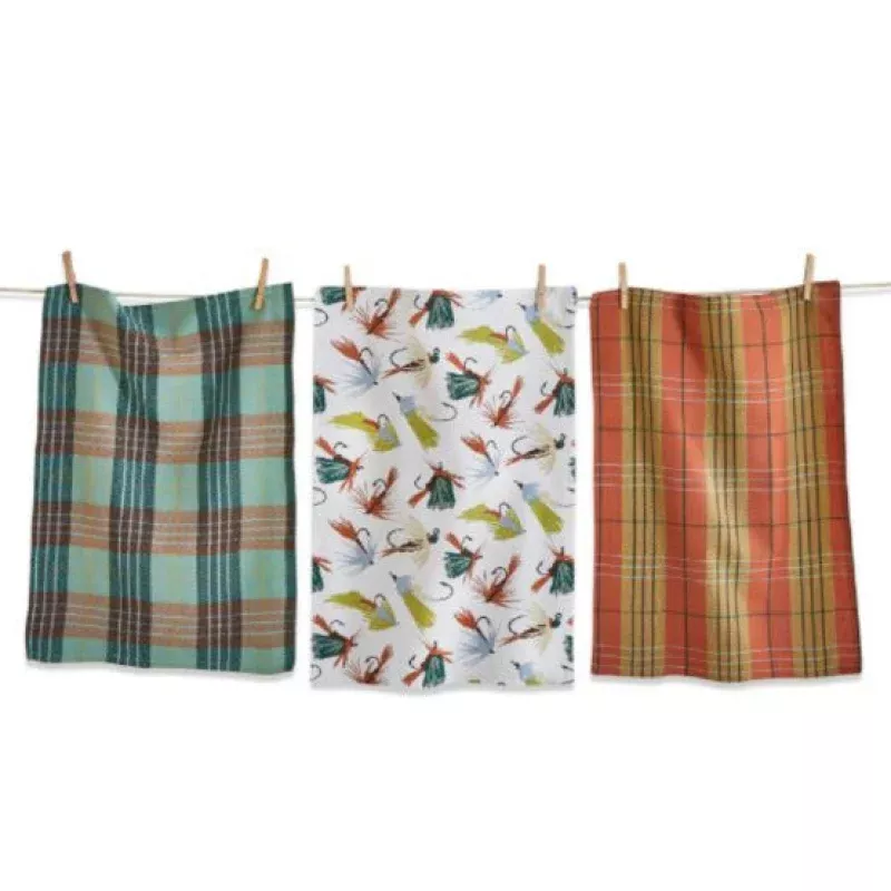 fishing-flies-dishtowel-3-set Fishing Flies Dishtowel 3 Set