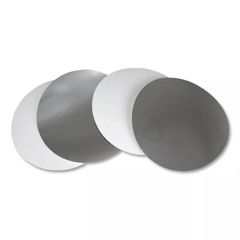 Flat Board Lids For 8″ Round Containers Silver Paper 500 /carton