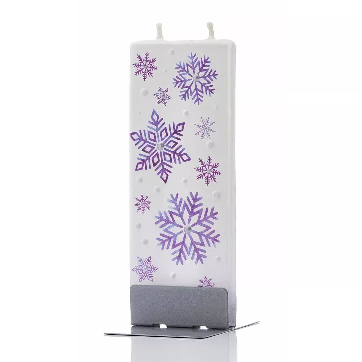flatyz-candle-blue-snowflakes Flatyz Candle: Blue Snowflakes