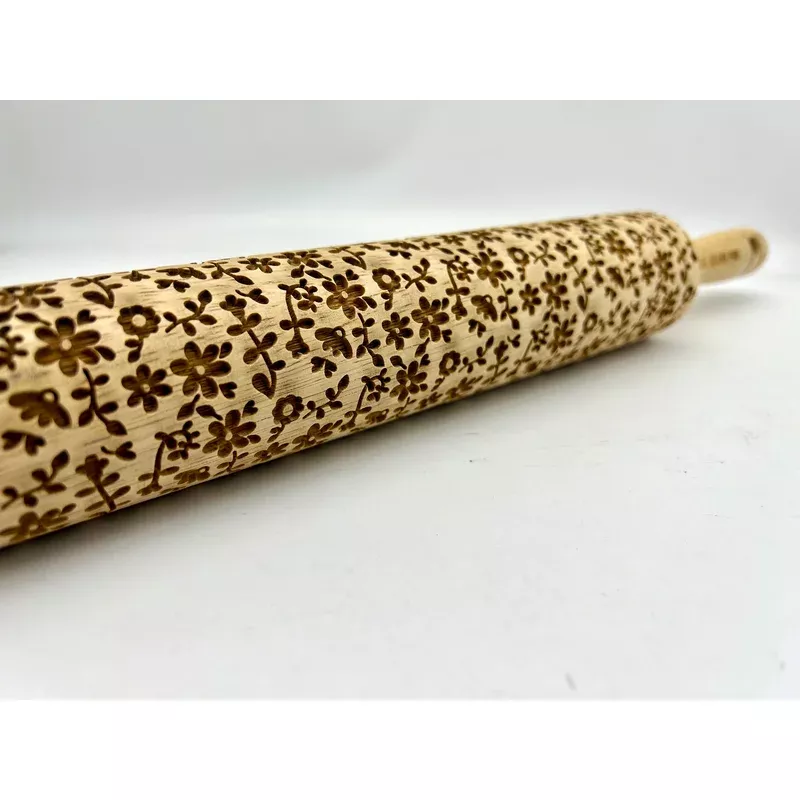 flourish-embossed-rolling-pin Flourish Embossed Rolling Pin