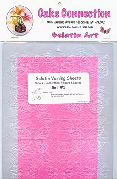 flower-leaf-gelatin-veining-sheet-set-1 Flower & Leaf Gelatin Veining Sheet Set # 1