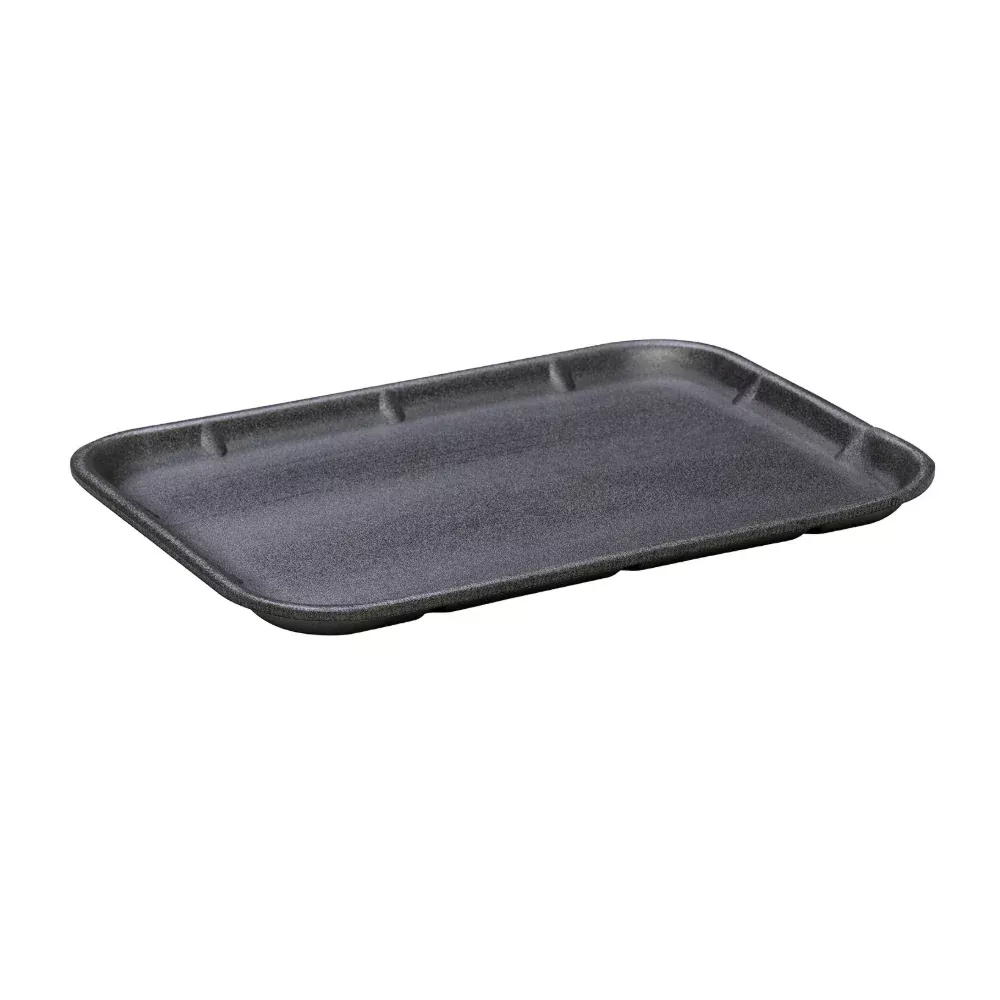 Foam School Tray, Charcoal, 14" x 9.75" x 1" - Case of 100