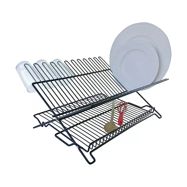 FOLDING DISH RACK JUNIOR BLACK