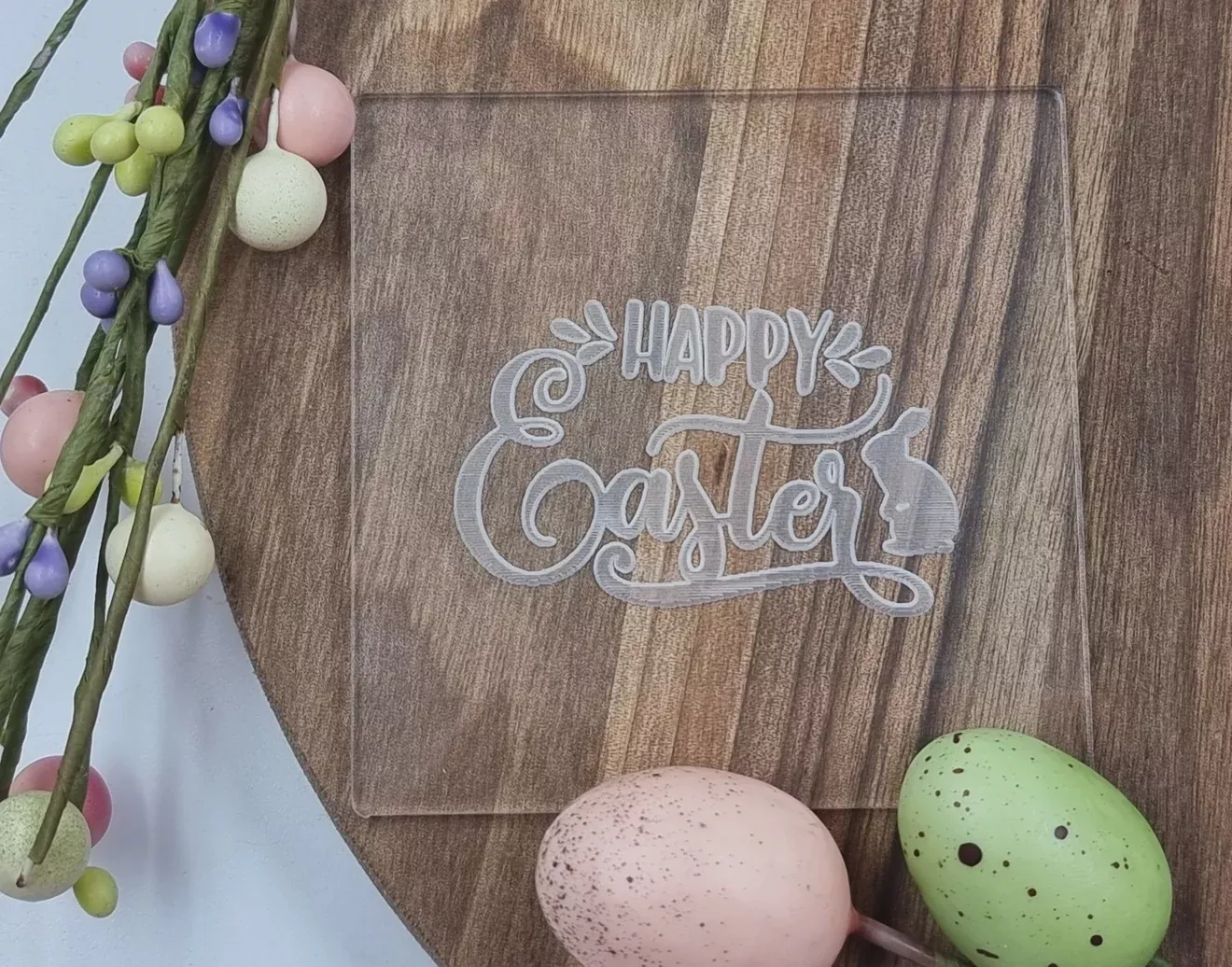 fondant-debosser-happy-easter Fondant Debosser - Happy Easter