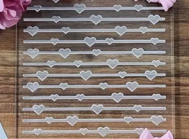 Fondant Debosser - String Hearts