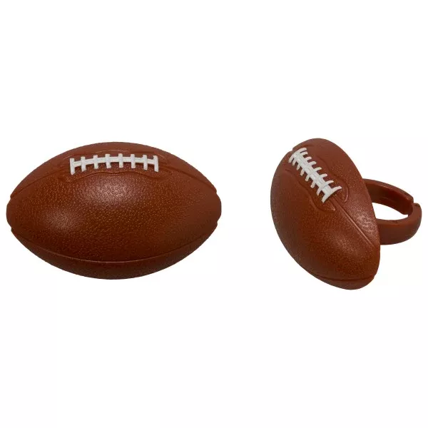football-cupcake-rings-12-rings Football Cupcake Rings - 12 Rings