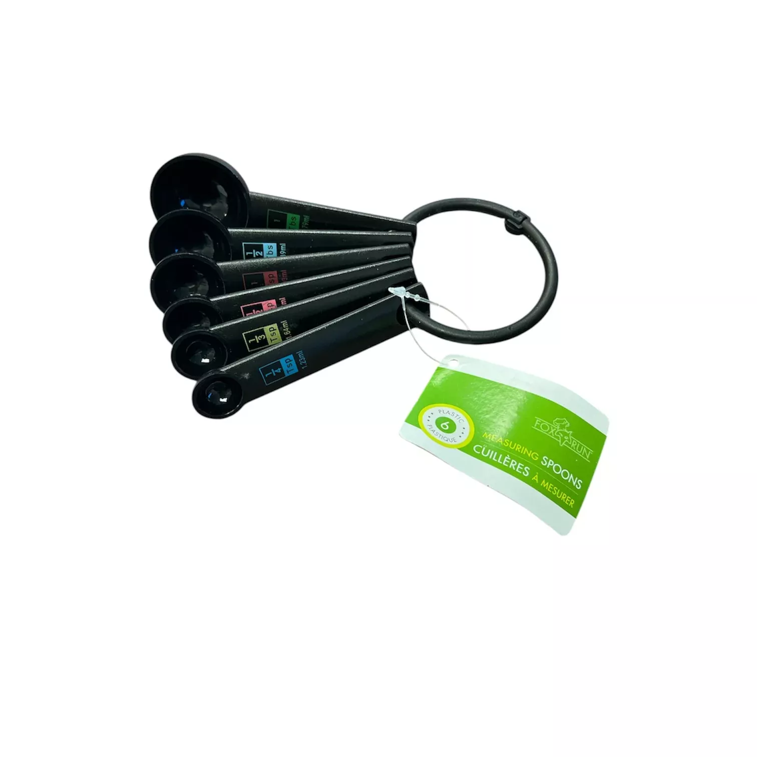Fox Run Black Measuring Spoon Set