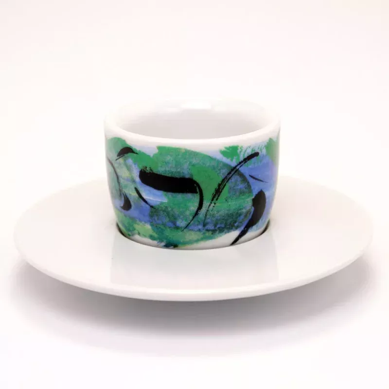 francis-francis-mou-cup-saucer-green-blue Francis Francis! Mou Cup and Saucer Green/Blue