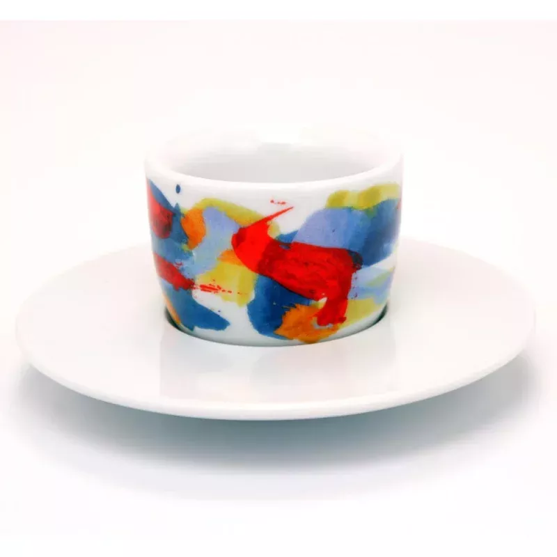 francis-francis-mou-cup-saucer-red-lightblue Francis Francis! Mou Cup and Saucer Red/Lightblue