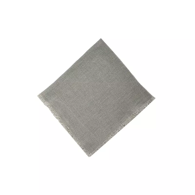 Fringed Flax Linen Dinner Napkins