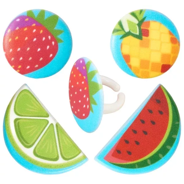 fruit-assortment-cupcake-rings-12-rings Fruit Assortment Cupcake Rings - 12 Rings