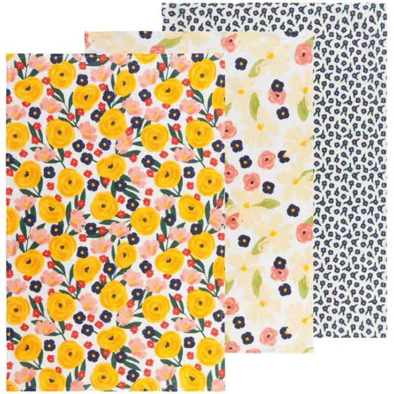 Full Bloom Bakers Floursack 3/set