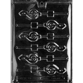 G Clef Music Chocolate Lollipop Mold