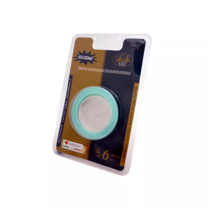 G.A.T. Universal Moka Pot Screen and Silicone Gasket – 6-Cup