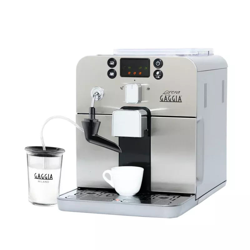 gaggia-brera-cappuccino-espresso-machine-in-silver Gaggia Brera Cappuccino Espresso Machine in Silver