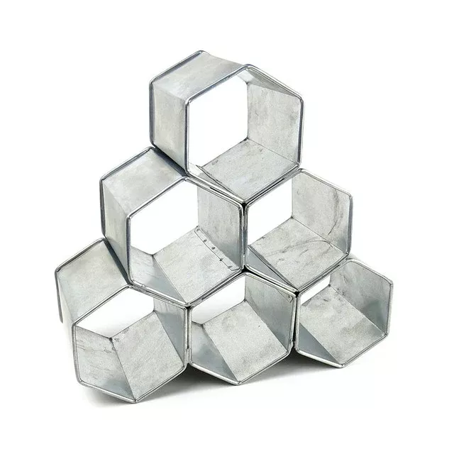 GALVANIZED WINE HOLDER - 6 BOTTLE