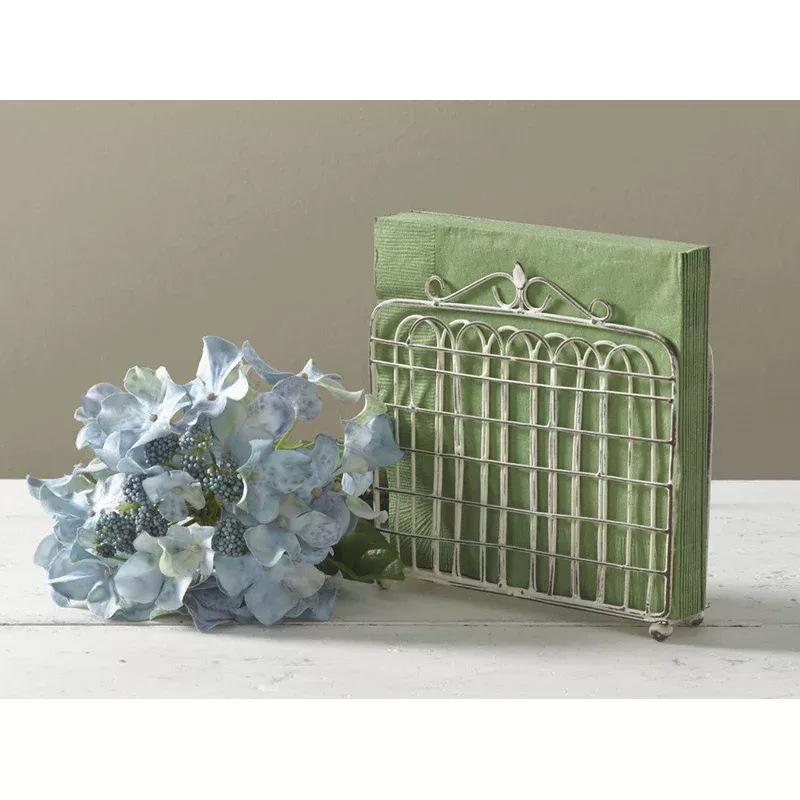 GARDEN GATE NAPKIN HOLDER CREAM