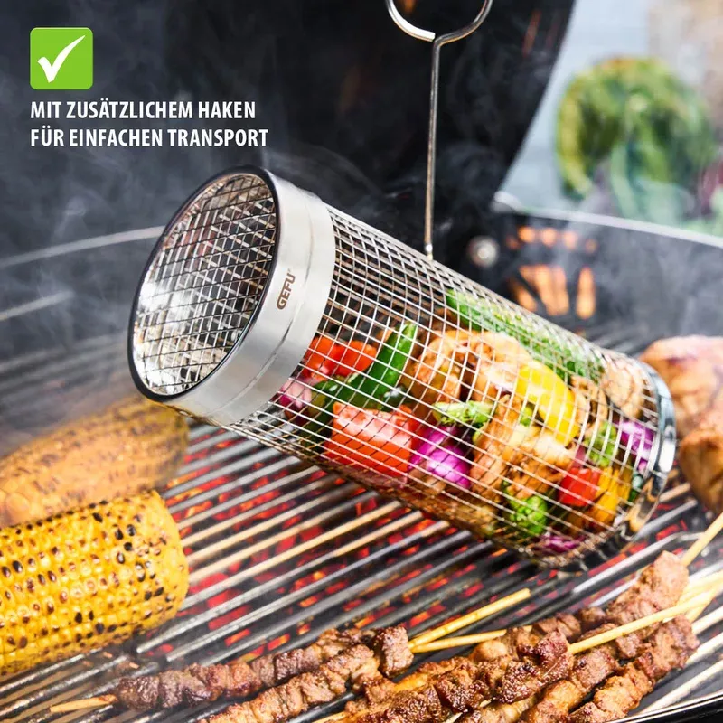 Gefu Rolling Grill Basket BBQ