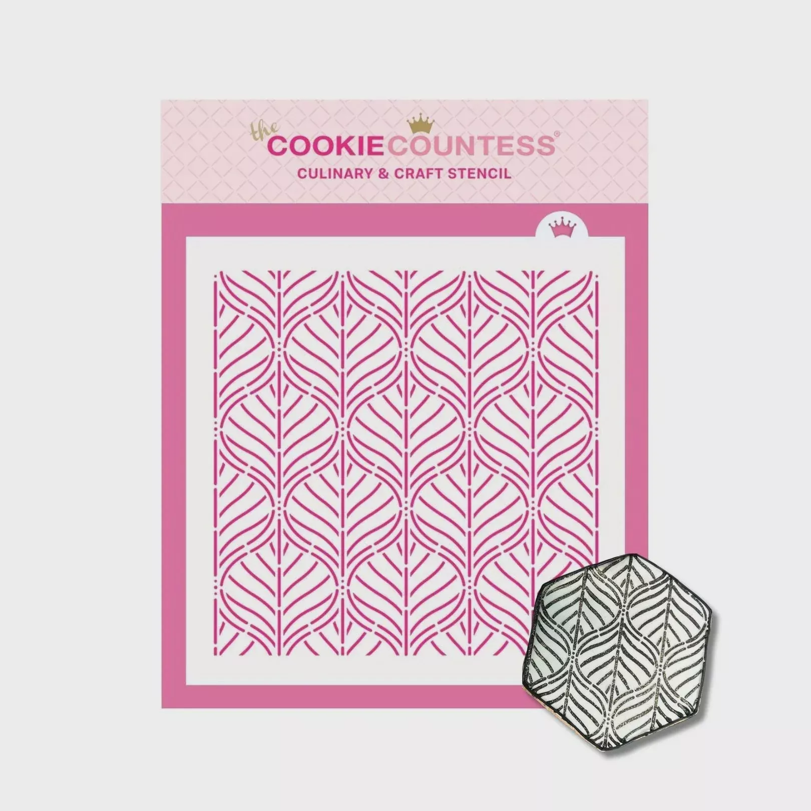 geometric-leaves-background-stencil Geometric Leaves Background Stencil