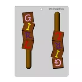 Girl Blocks Pretzel Chocolate Mold