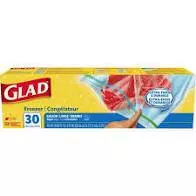 glad-zipper-freezer-bags-gallon-size-30-count-case-9 Glad - Zipper Freezer Bags, Gallon Size, 30 Count - Case of 9