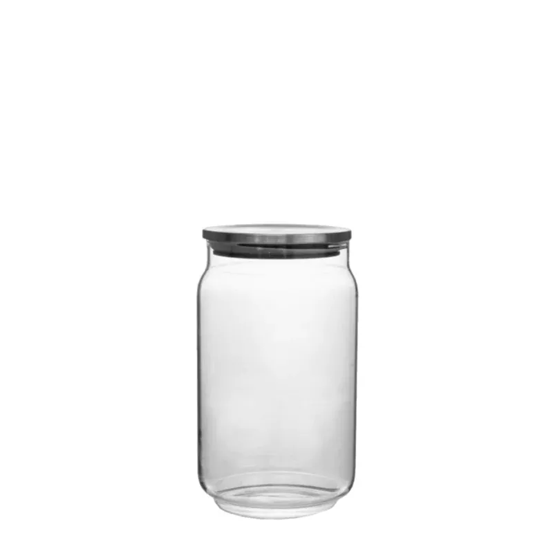 glass-beveled-canister-silver-lid-25-oz Glass Beveled Canister Silver Lid 25 oz.
