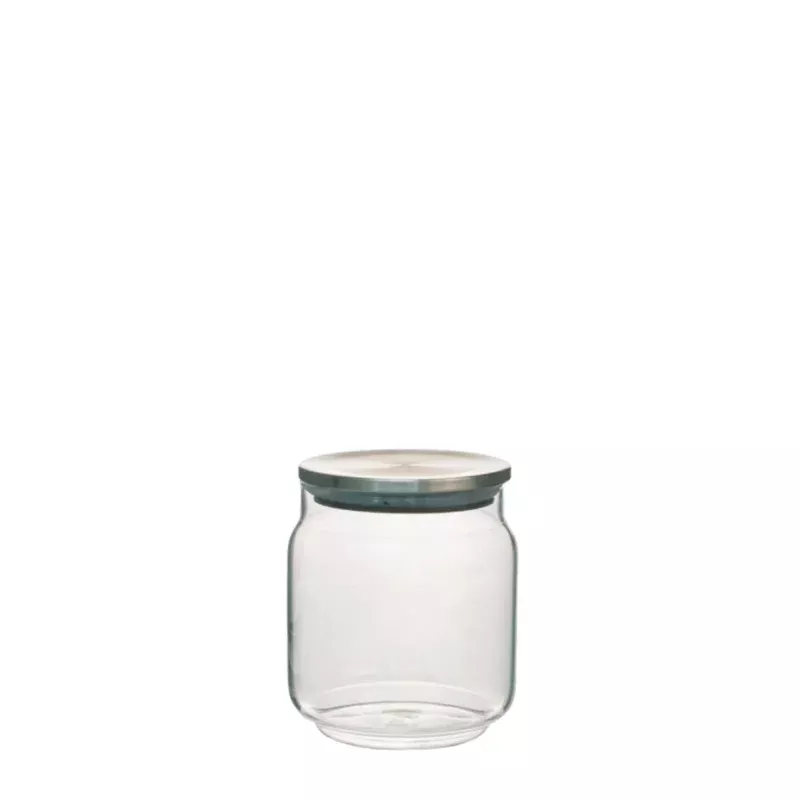 glass-beveled-canister-silver-lid-25oz Glass Beveled Canister Silver Lid 25oz.