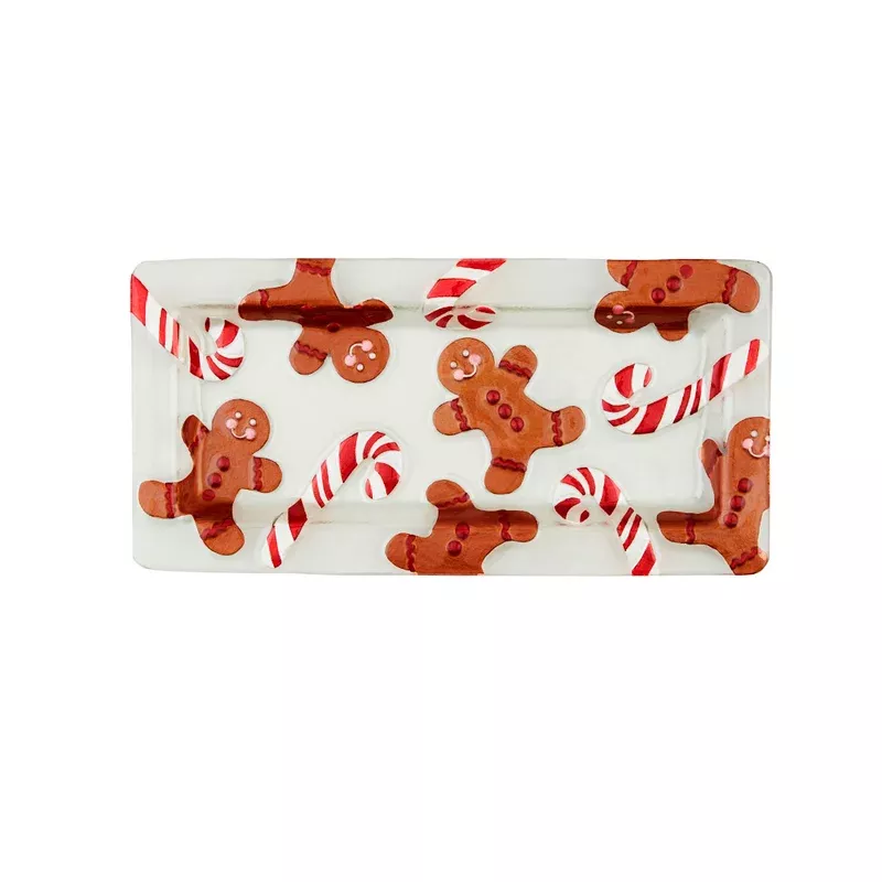 Glass Gingerbread Tray