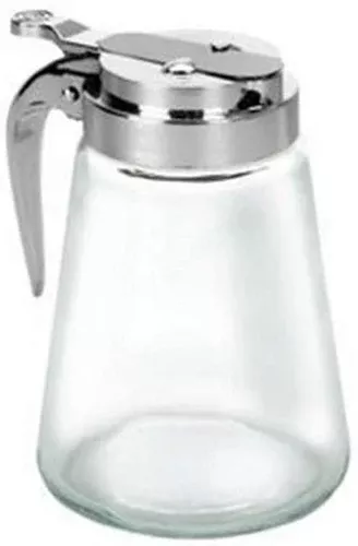 Glass Syrup Pitcher With Lid