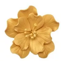 gold-ruffle-gum-paste-flower-small-decopac Gold Ruffle Gum Paste Flower, Small, Decopac