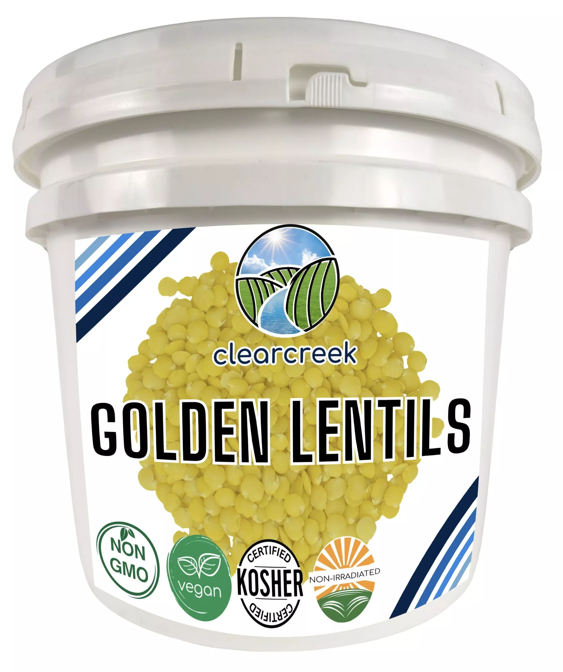 Golden Lentils - 25 lb Bucket