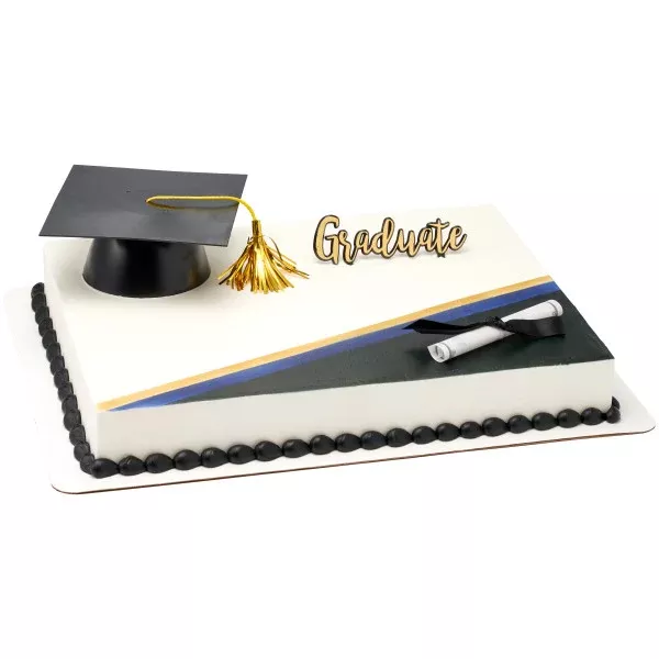 Graduation Mega Hat Set Cake Kit with Diploma - 3 piece set
