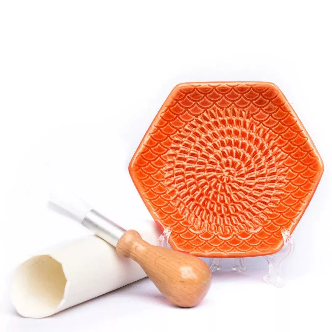 grate-plate-ceramic-grater-carrot-orange The Grate Plate Ceramic Grater: Carrot Orange
