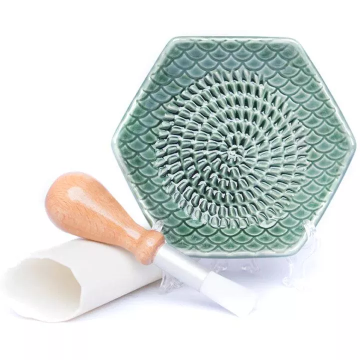 grate-plate-ceramic-grater-sage-green The Grate Plate Ceramic Grater: Sage Green