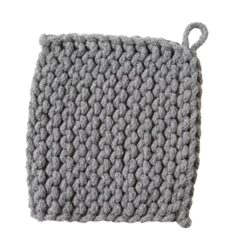 gray-crochet-trivet-potholder Gray Crochet Trivet Potholder