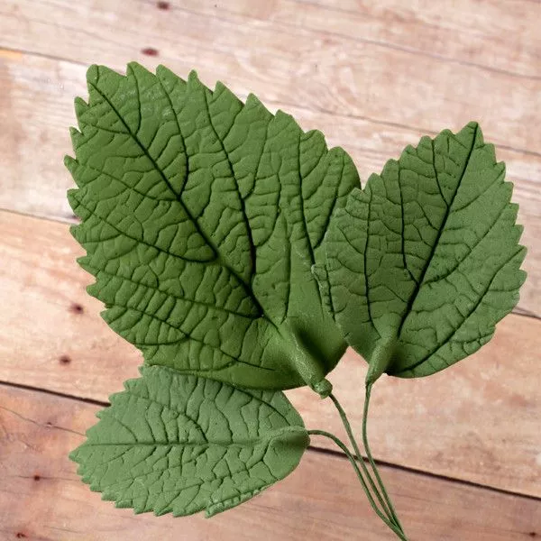 green-hydrangea-leaves-wired Green Hydrangea Leaves (wired)