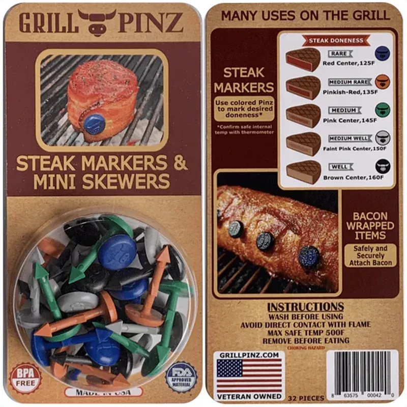 Grill Pinz – Steak Markers