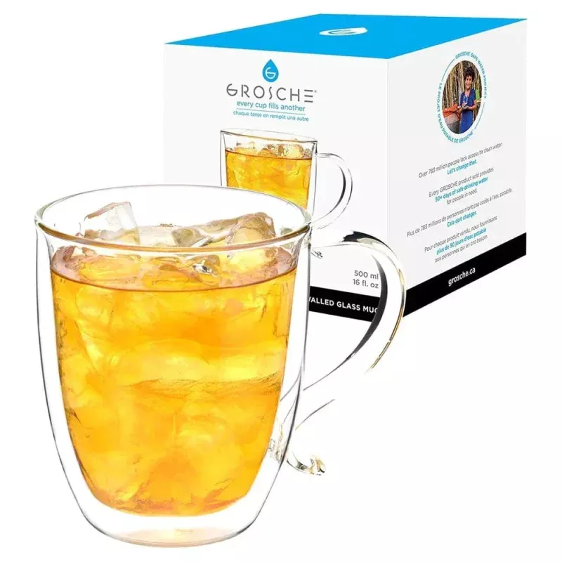 grosche-cyprus-double-wall-glass-mug-16oz Grosche CYPRUS Double Wall Glass Mug – 16oz