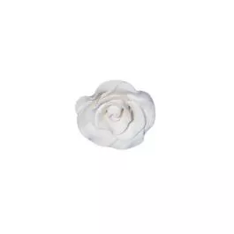 Gumpaste 2 inch White Rose 3 pieces