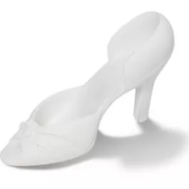 gumpaste-4-55-inch-white-high-heel-shoe Gumpaste 4.55 inch White High Heel Shoe