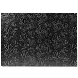 Half Sheet Black Foil Cake Board