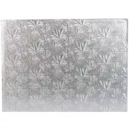 Half Sheet Silver Foil Cake Board