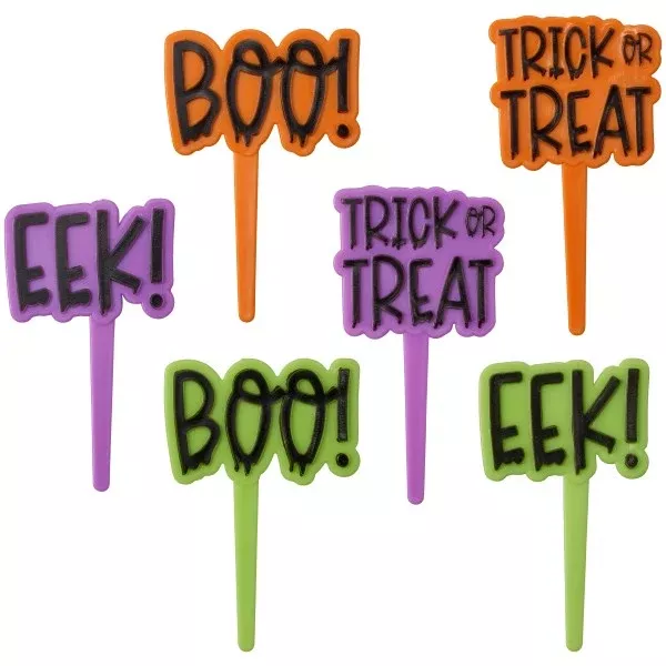 halloween-greetings-cupcake-picks-12-cupcake-picks Halloween Greetings Cupcake Picks - 12 Cupcake Picks