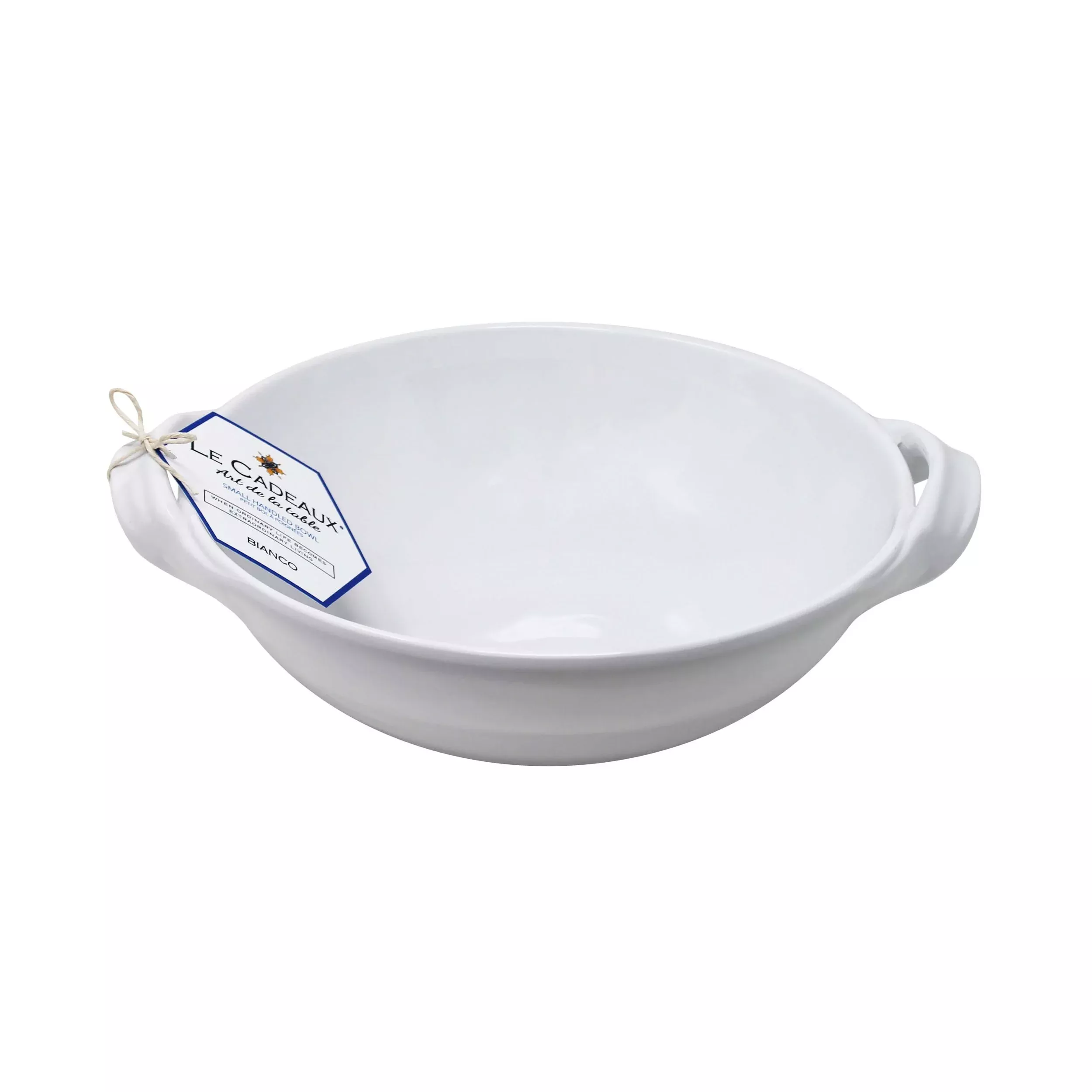 handled-bowl-9-25-bianco HANDLED BOWL 9.25" BIANCO