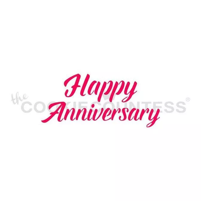 happy-anniversary-stencil Happy Anniversary Stencil